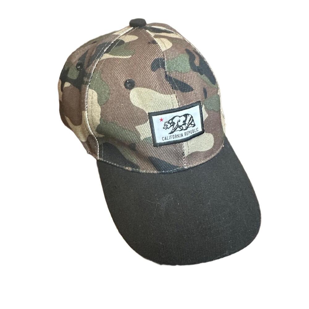 California Republic "Cali" Cap Mens Size Medium Adjustable Camouflage Baseball - Picture 5 of 9